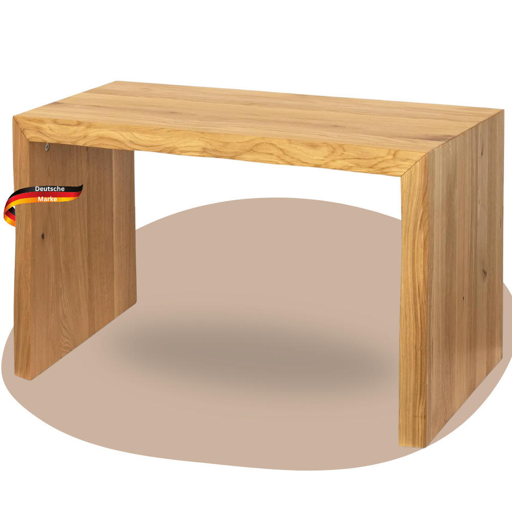 Deluke Holzbank Braun 80x45x40 cm