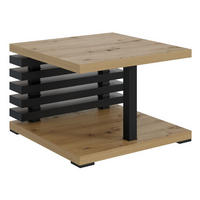 KAFFEETISCH 60x60x44 cm - Artisan Eiche Optik / Schwarz - YOTO +2 - Buchefarben, Holzwerkstoff (60/60/44cm) - ALTDECOR