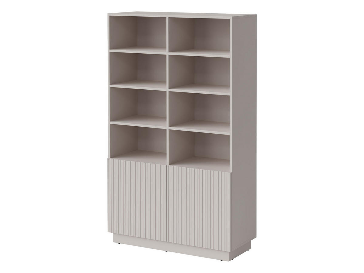 STANDREGAL Liverti 2D - Kaschmir/Schwarz, Holzwerkstoff/Kunststoff (100/173/42cm) - MIRJAN24