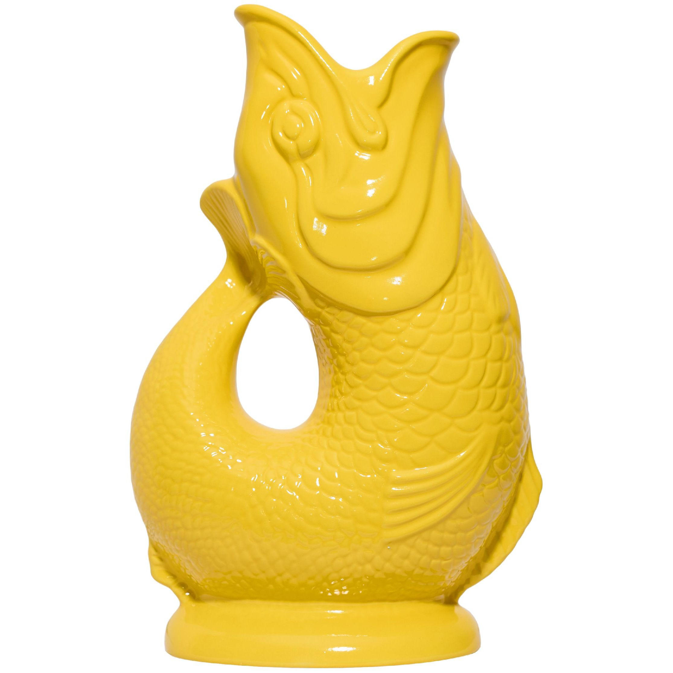 KARAFFE mit „Gluck-Gluck“-Geräusch 27,5/17/9,5 cm - Hellgelb, Keramik (1.2L) - Gluckigluck