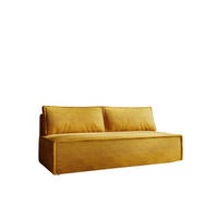 SCHLAFSOFA Amanda In Zoom - Currygelb, Holzwerkstoff/Textil (200/89/100cm) - Fun Möbel