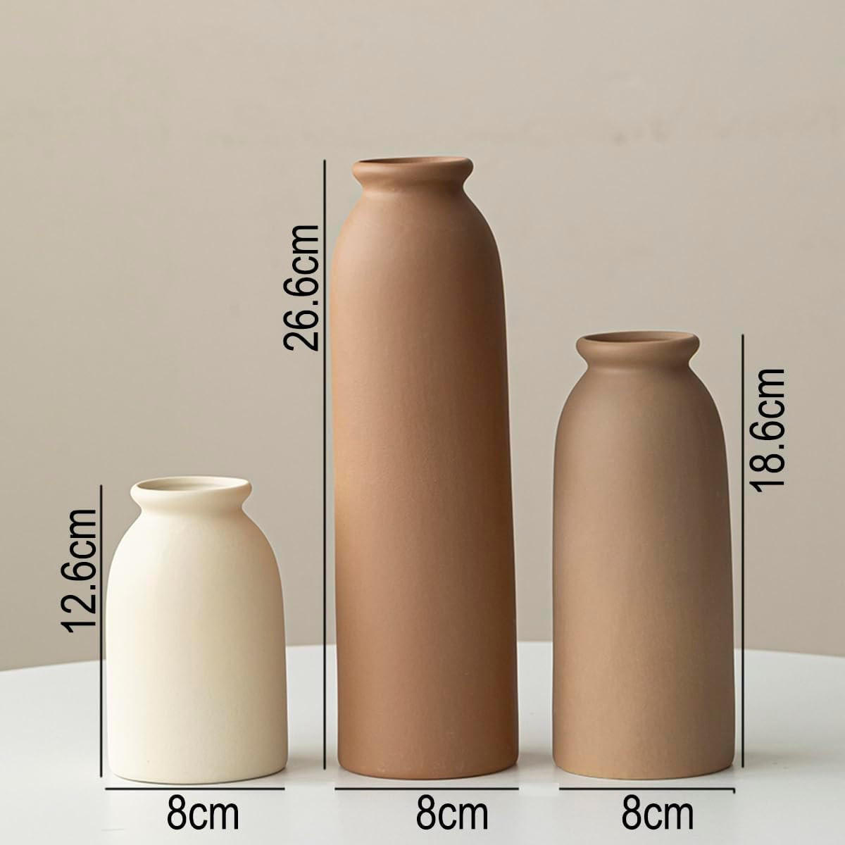 VASE Keramik - Weiß, Keramik (26.6cm) - LIBRATON