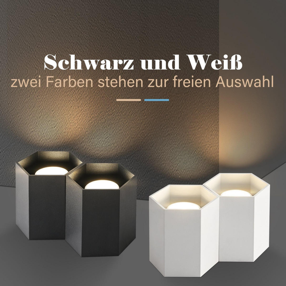 DECKENSTRAHLER Ino 18/11/11cm - Schwarz, Metall (18/11/11cm) - ZMH