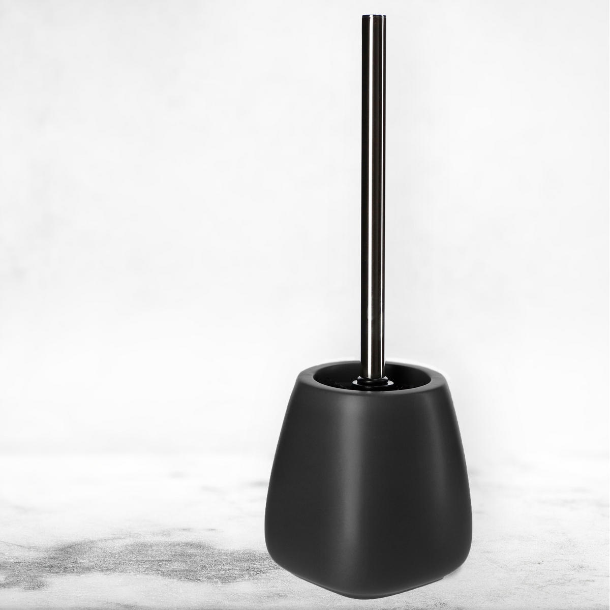 TOILETTENBÜRSTE 36 x 12 cm, schwarz, 2 Stk. - Schwarz, Keramik/Kunststoff (12/36cm) - KADAX