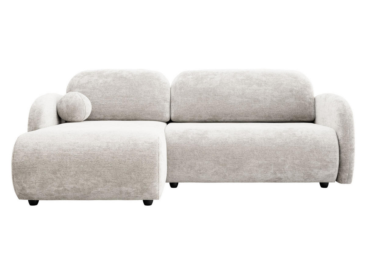 ECKSOFA Dream L - Schwarz/Naturfarben, Holz/Kunststoff (233/160cm) - MIRJAN24