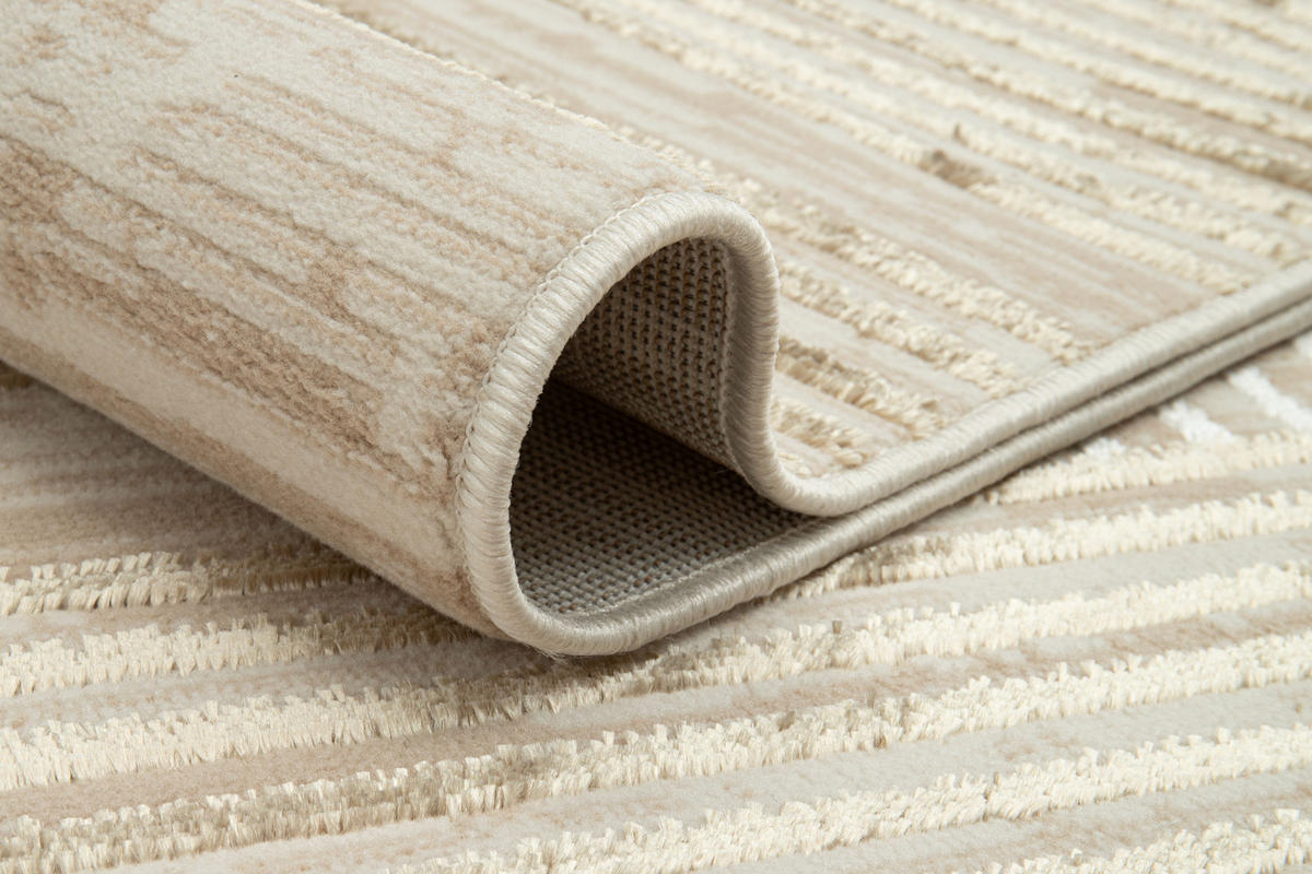 TEPPICH CRYSTAL Creme Beige 120/170 cm - Beige/Creme, Textil (120/170cm) - Tapiso