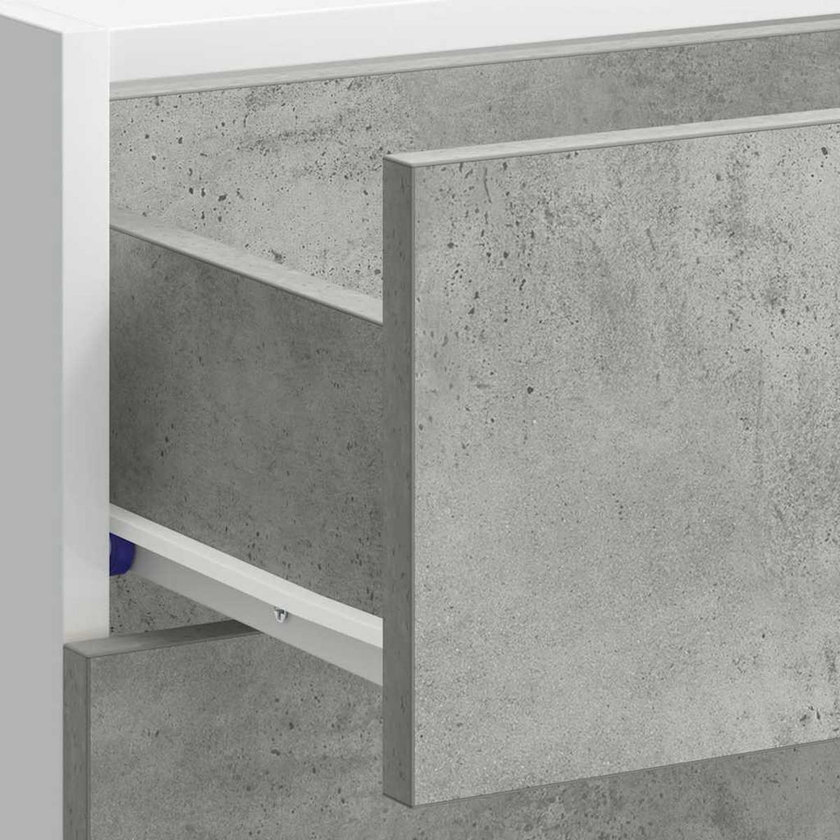 UNTERSCHRANK Lyon Betongrau 40/46/81,5 Cm Holzwerkstoff - Grau, Holzwerkstoff (46/81.5/40cm) - vidaXL