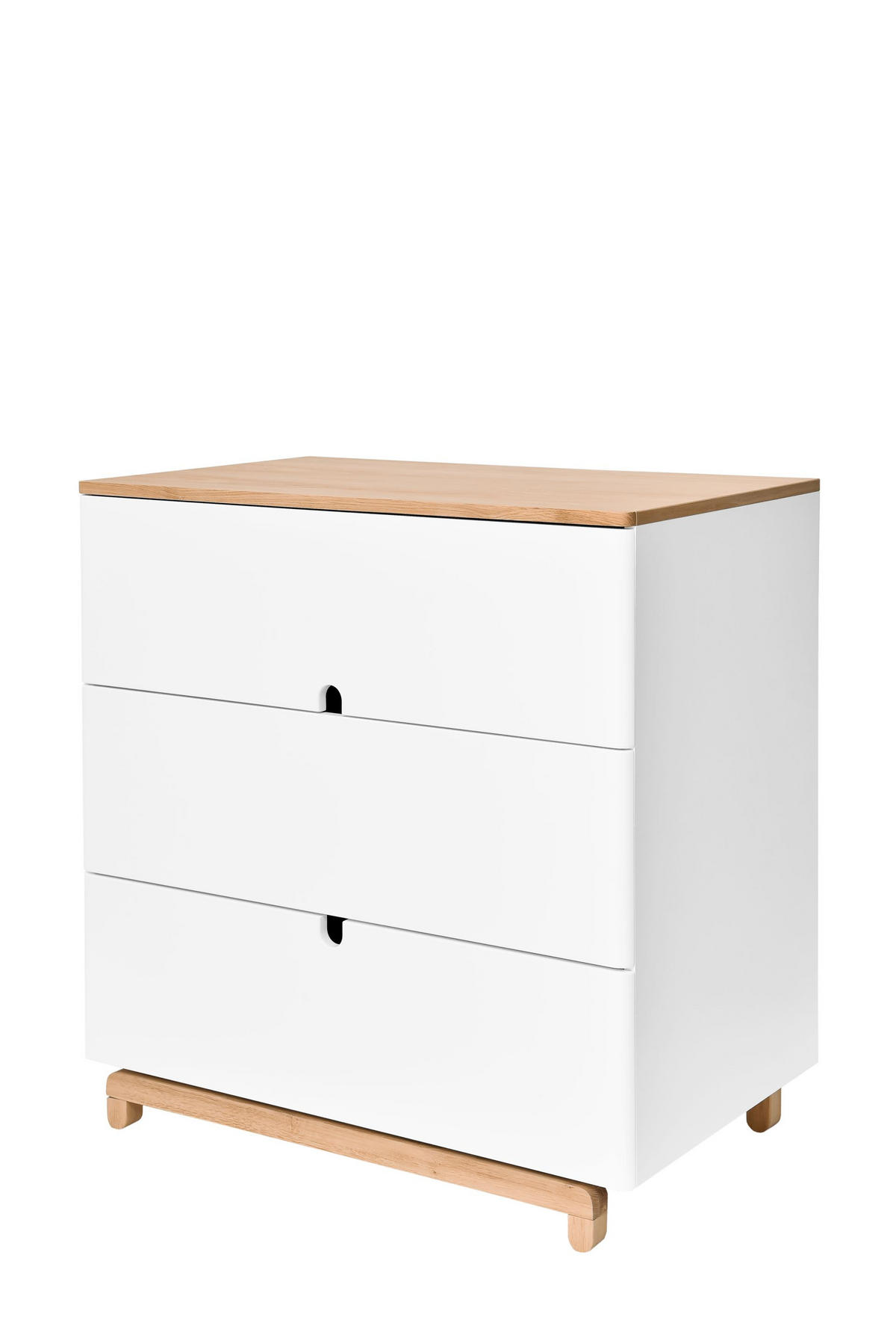KINDERKOMMODE Nomi – rustikale Eleganz und Funktionalität - Weiß, Holzwerkstoff (90/90/50cm) - RAUMHIRSCH FURNITURE
