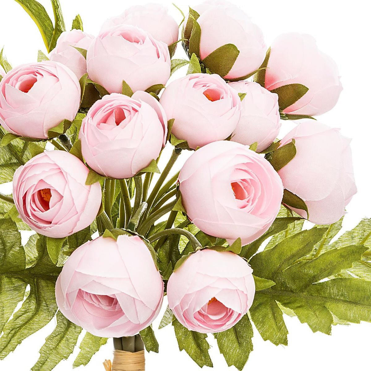 BLUMENSTRAUSS mit Kunstblumen 18/18/30 cm - Rosa, Kunststoff (30cm) - Atmosphera Createur d´interieur