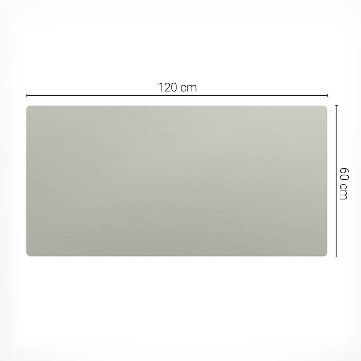 SCHREIBTISCHUNTERLAGE 120x60 cm Zinc-coloured - Zinkfarben, Kunststoff (1.6/120/60cm) - Wallfluent