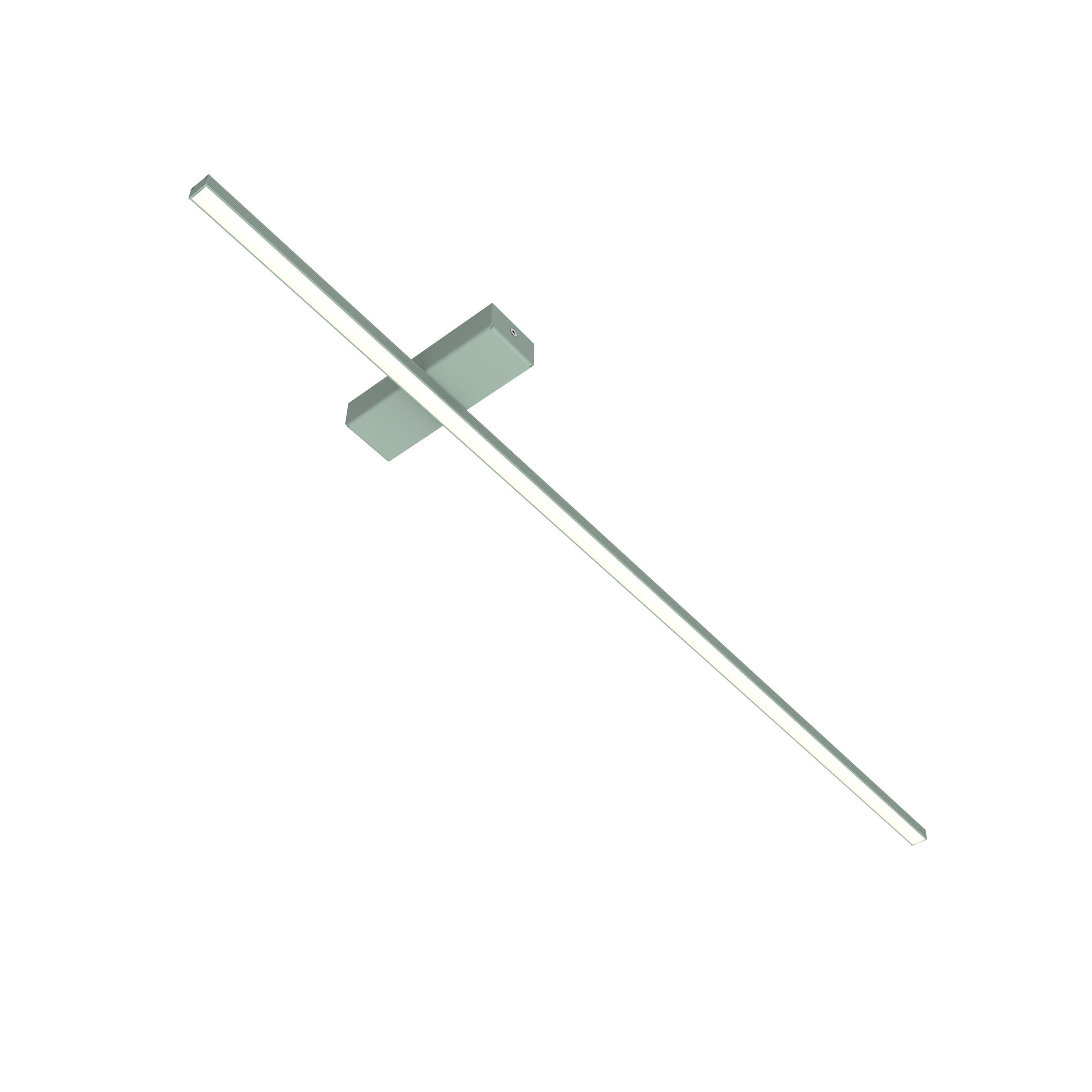 LED-DECKENLEUCHTE Splint L100 - Grün, Metall (2/100/2cm) - Lumicom