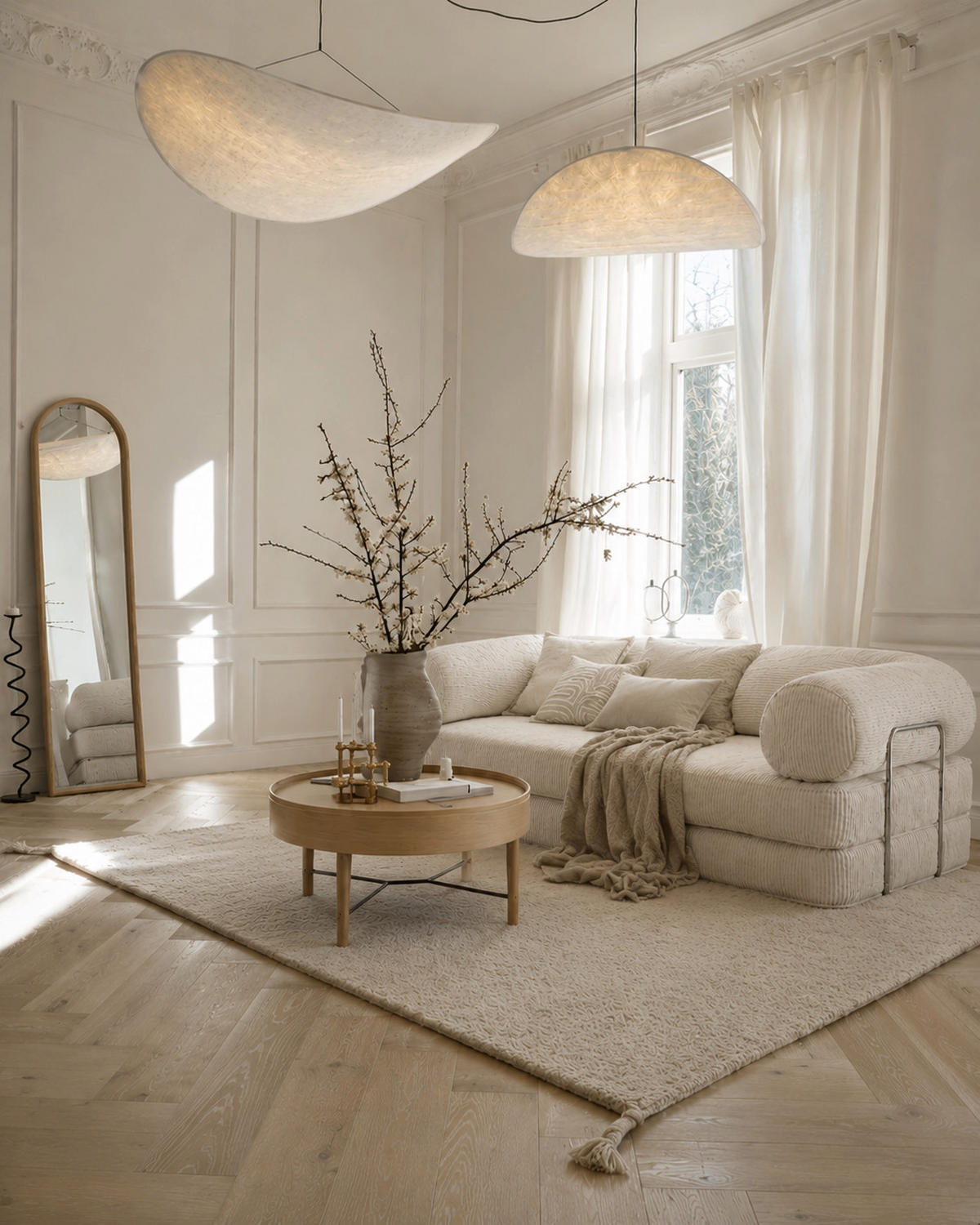 MINIMALISTISCHES Design Sofa für das Wohnzimmer Grau - Grau, Textil (200/70/100cm) - SURB