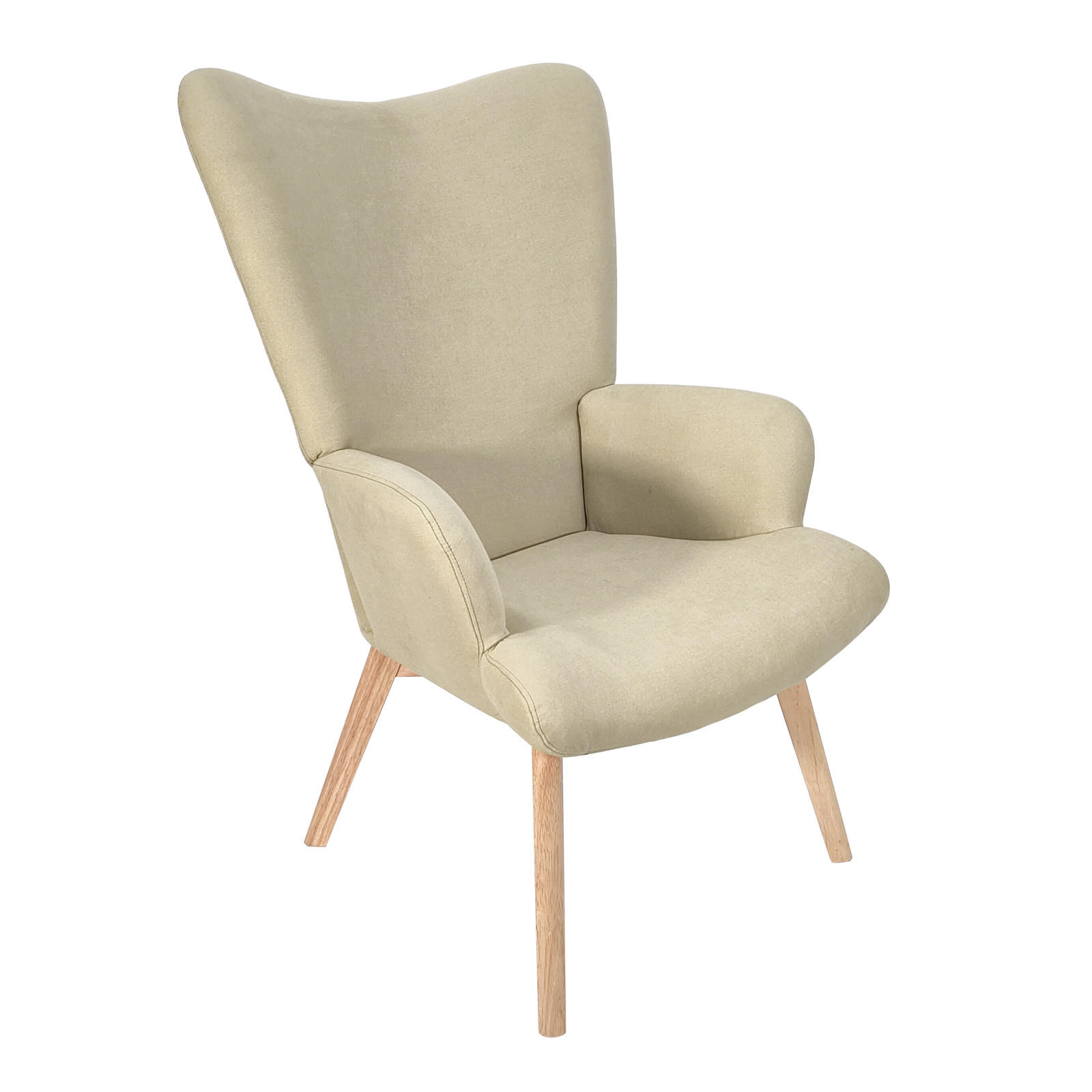 Svita Ohrensessel Beige 64x96x70 cm