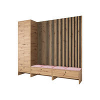 GARDEROBE Balma VI - Rosa, Holzwerkstoff (230/206/44cm) - MIRJAN24