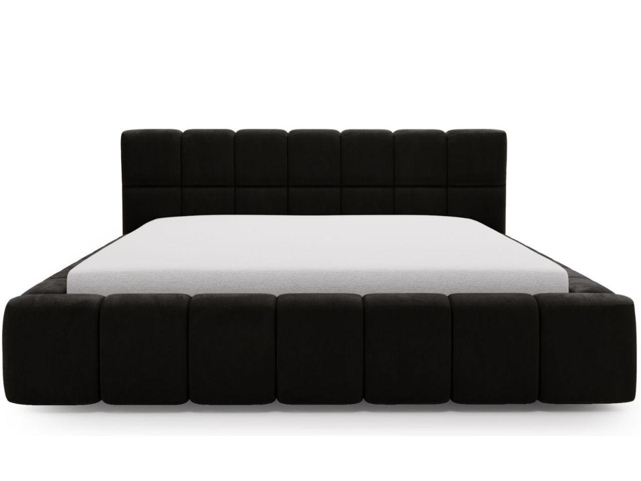 POLSTERBETT Alicante 140x200 Schwarz - Schwarz, Textil (140/200cm) - Graingold