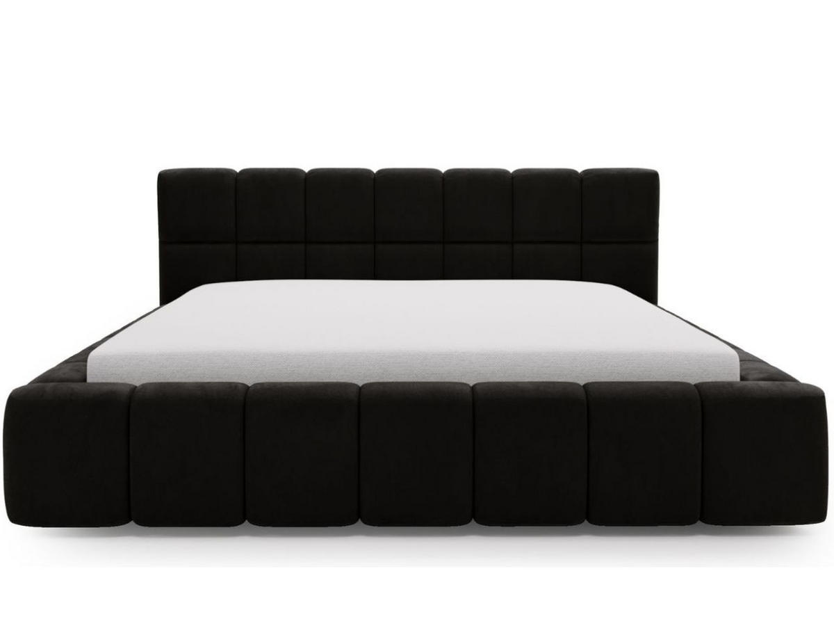 POLSTERBETT Alicante 140x200 Schwarz - Schwarz, Textil (140/200cm) - Graingold