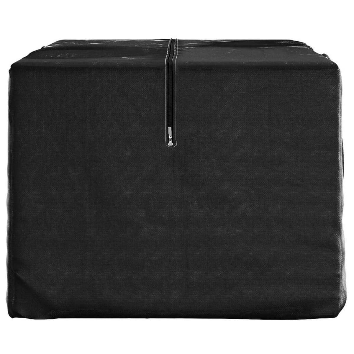AUFBEWAHRUNGSTASCHE Für Gartenkissen 150/75/75 Cm Polyethylen - Schwarz, Kunststoff (150/75/75cm) - vidaXL