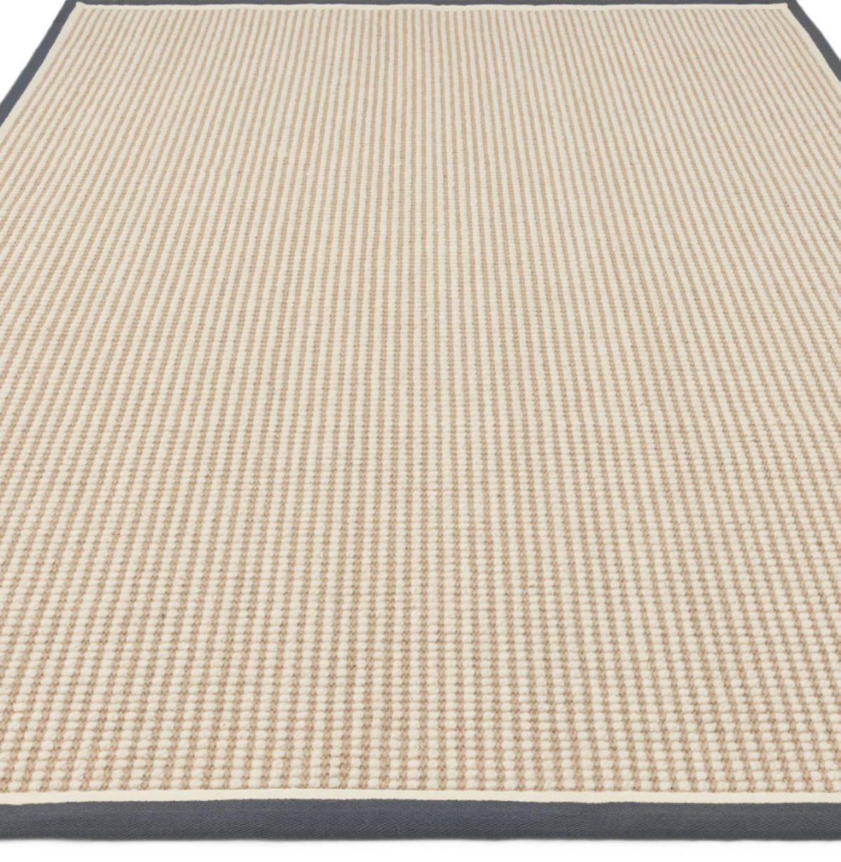 TEPPICH modern Wohn-/Schlafzimmer Wolle & Naturfaser ROKA Grau 68x240 cm - Grau, Naturmaterialien (68/240cm) - Novatrend