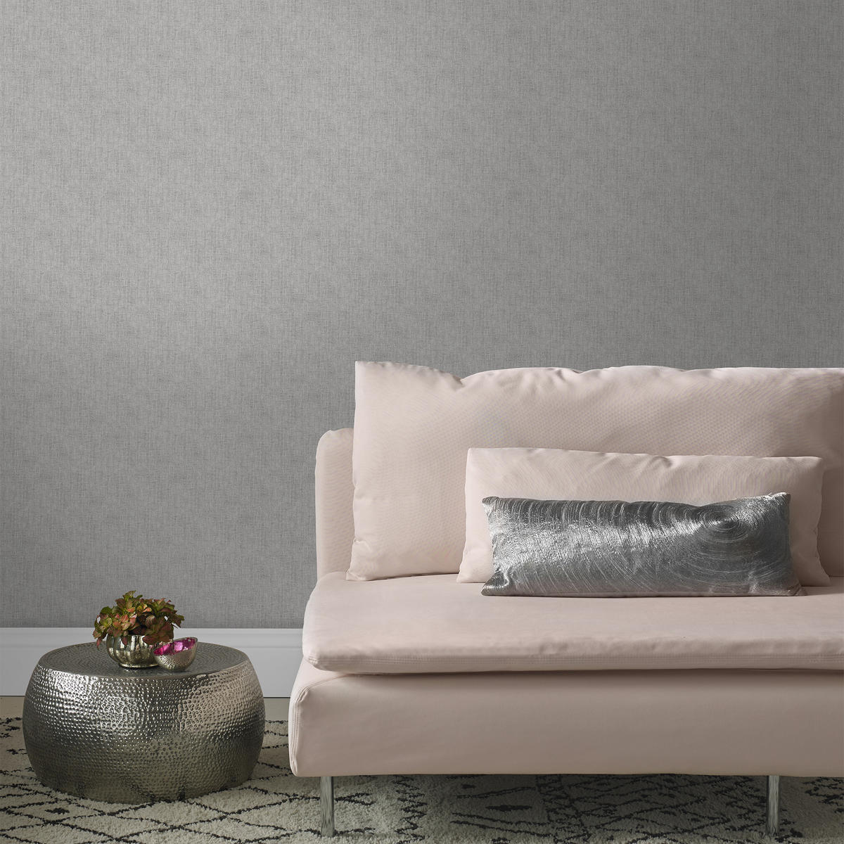 VLIESTAPETE - Leinen Schimmer Taupe - Taupe, Papier/Kunststoff (52/1000cm) - Superfresco Easy