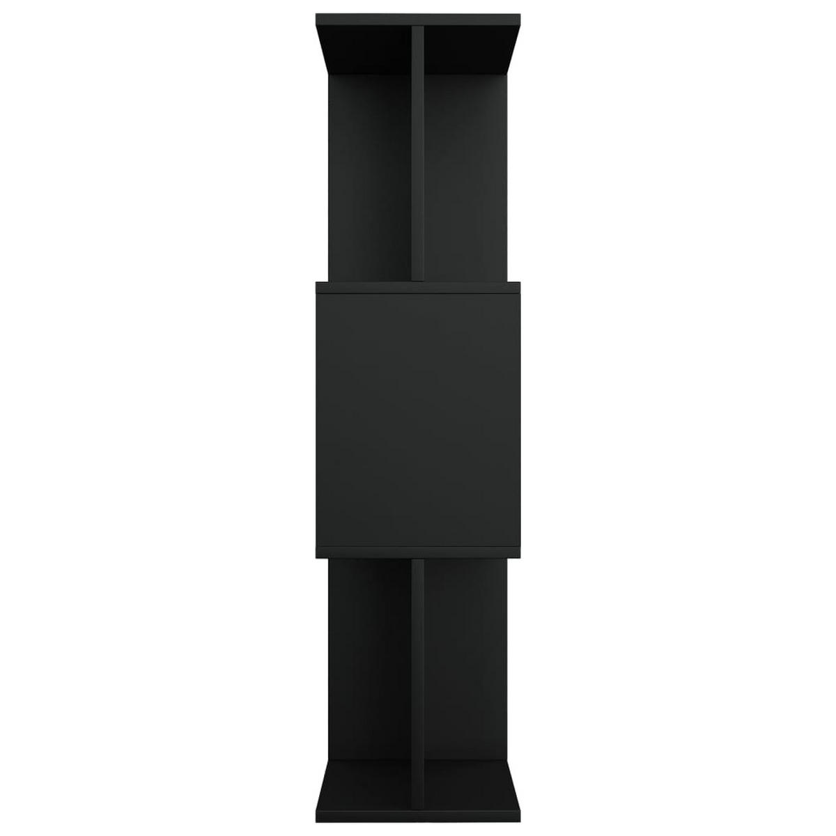 BÜCHERREGAL mit 3 Ebenen 80/24/96 cm aus Holzwerkstoff Schwarz - Schwarz, Holz (80/96/24cm) - vidaXL