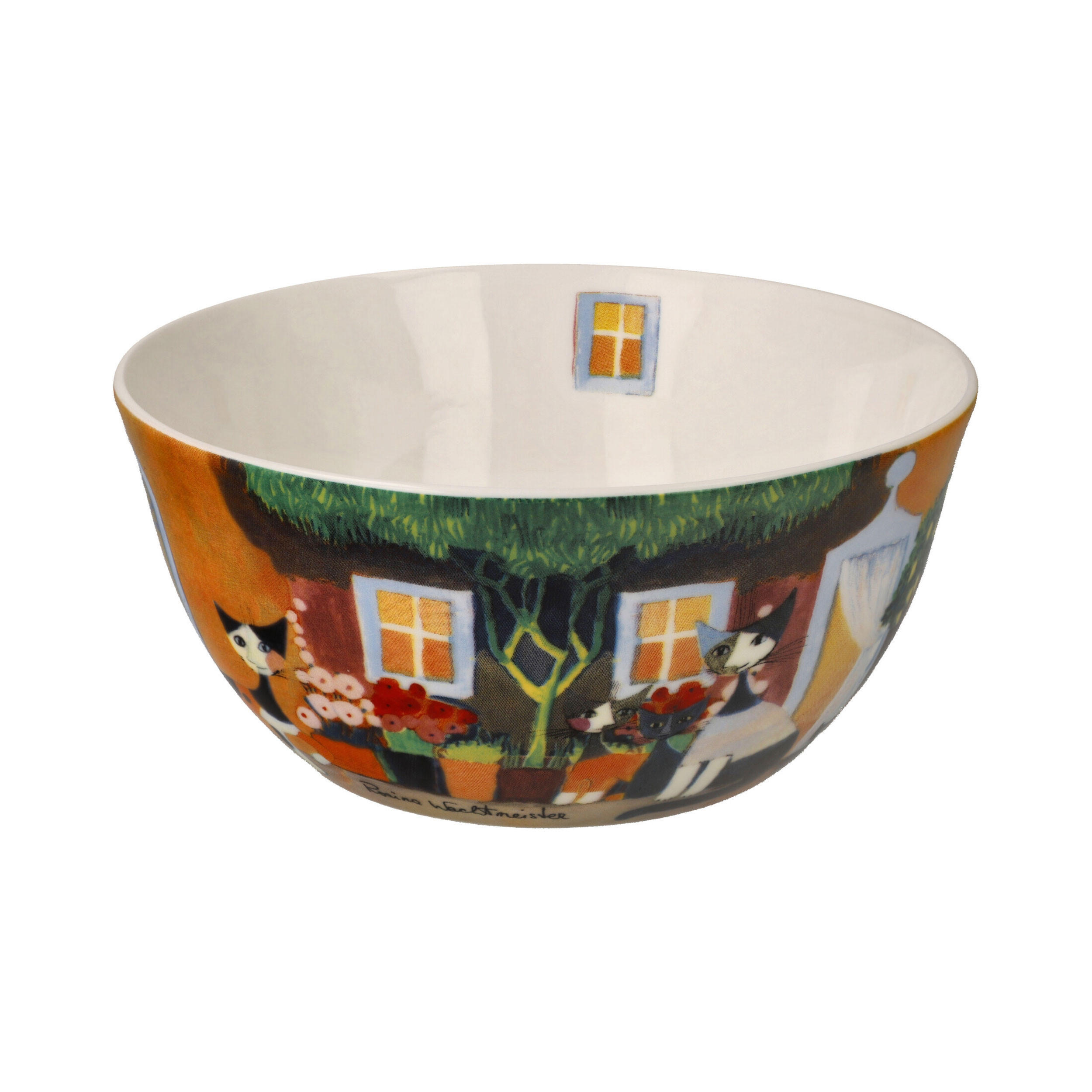 KÜNSTLERSCHALE Rosina Wachtmeister - Una bellissima giornata, Fine Bone China, Bunt, 15 cm - Multicolor, Keramik (7cm) - Goebel