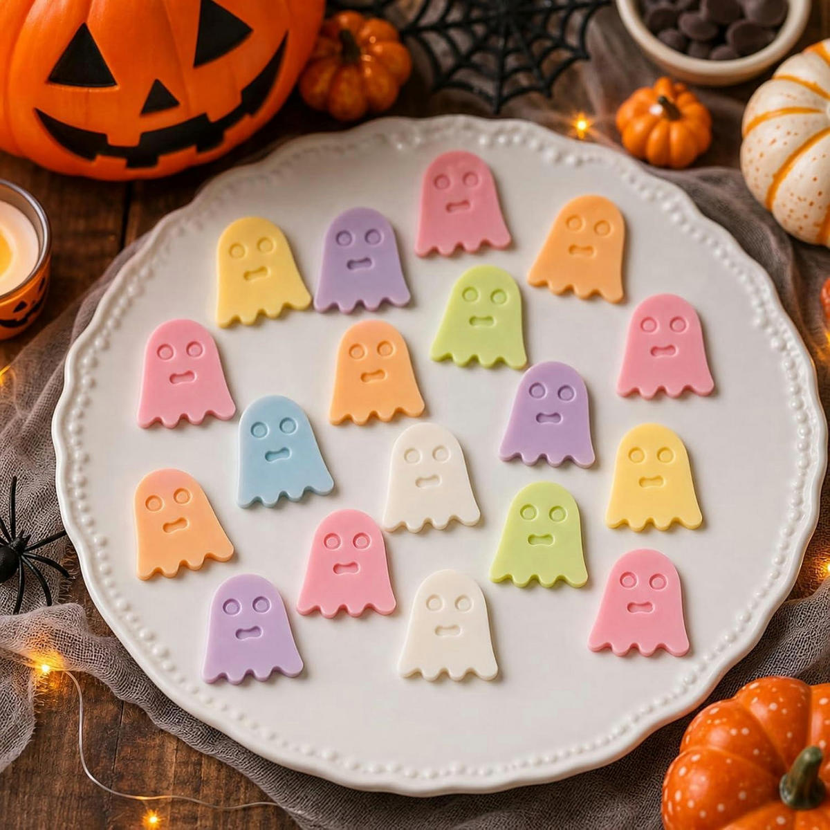 SILIKONFORM Geist 18-Hohlraum Halloween Backform - Rosa, Kunststoff