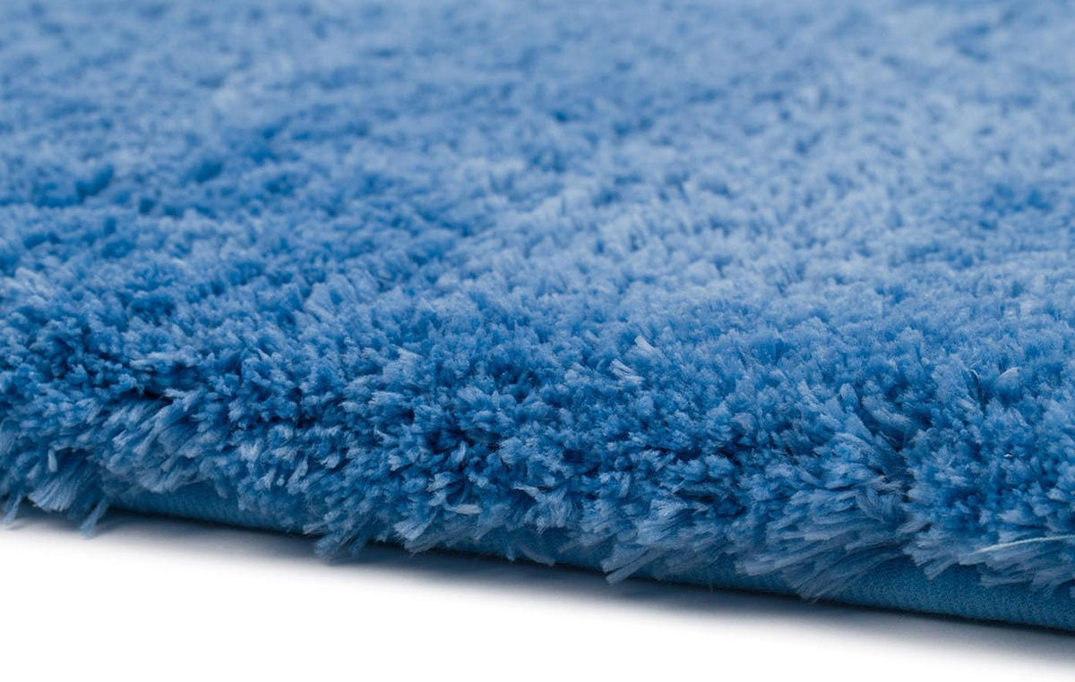 BADTEPPICH Deluxe TAUBENBLAU 70X120CM - Blau, Textil (120/70cm)