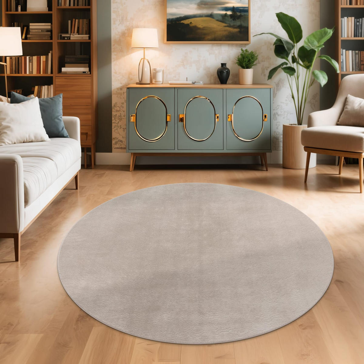 SOFT 380 BEIGE 120D - Beige, Kunststoff (120/120cm) - Paco Home