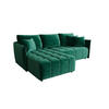 ECKSOFA mit Schlaffunktion ONIL L Monolith 37 Links - Grün, Textil (245/175cm) - Bedante