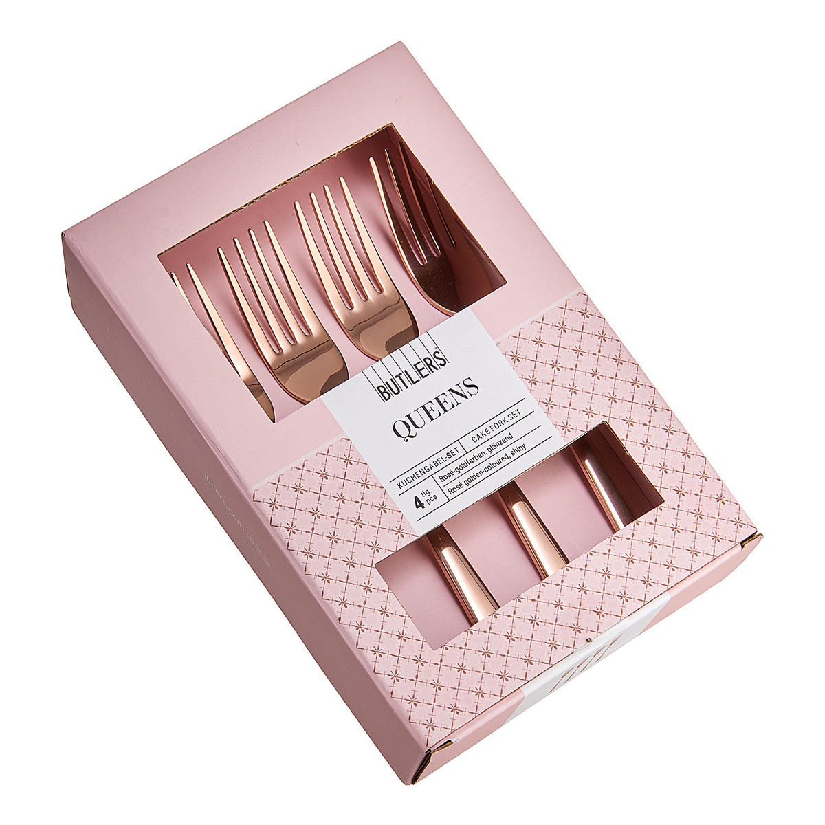 KUCHENGABELN (5er Set) Queens - Rosa, Metall - Butlers