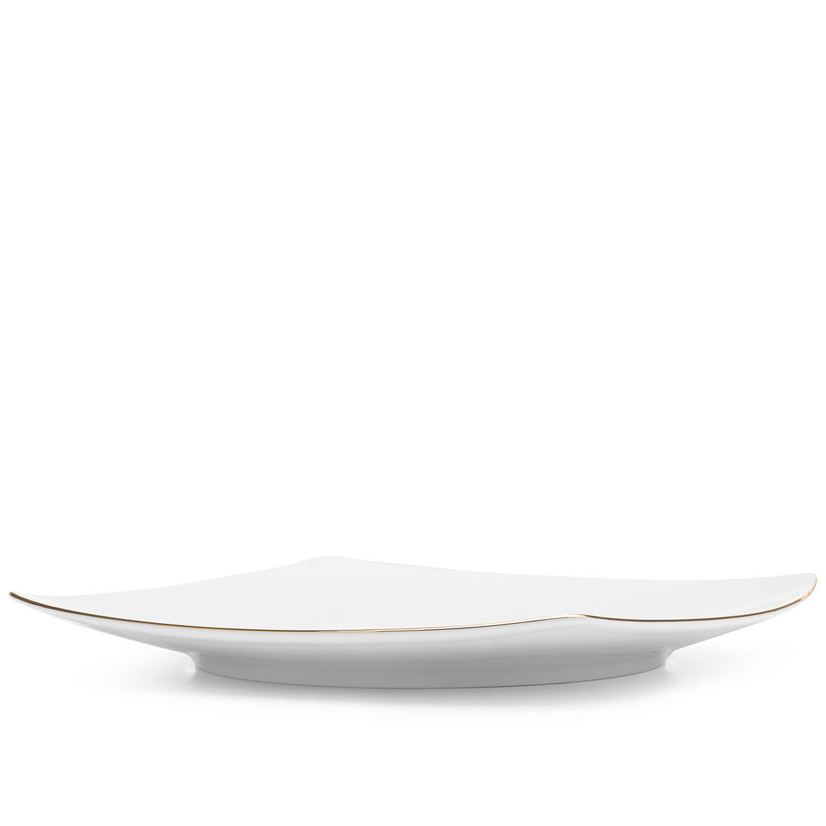 SPEISETELLER CARLINA 6-tlg - Goldfarben/Weiß, Keramik (25.5cm) - KONSIMO®