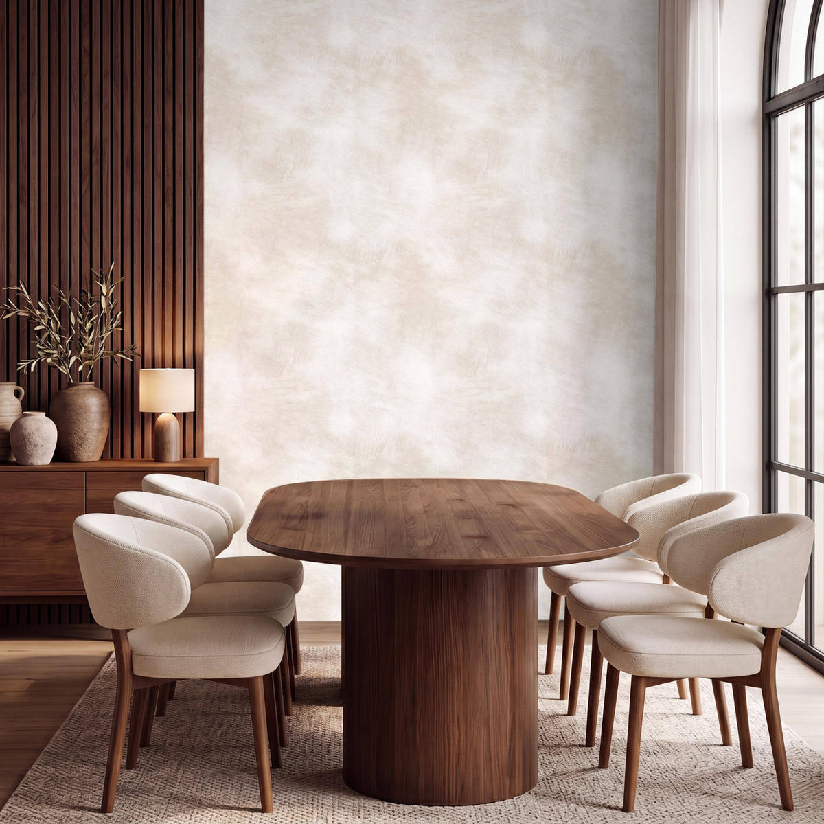 TAPETE - Dezent - Textur - Beige - 180x240 cm - Creme, Papier (180/240cm) - OnlyWow