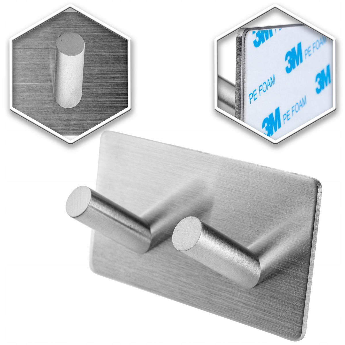 KLEIDERBÜGEL quadratisch silber - Silberfarben, Metall (9/5cm) - KADAX