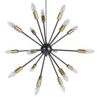 HÄNGELEUCHTE Maguse 23/23/154 cm - Schwarz, Metall (23/59/154cm) - Beliani