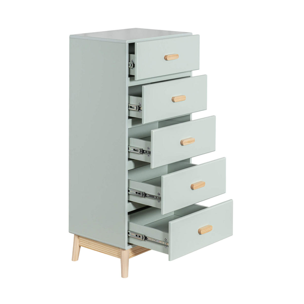 KOMMODE Aquagrün 40/50/115 cm - Grün, Holzwerkstoff (40/115/50cm) - Mobili Rebecca