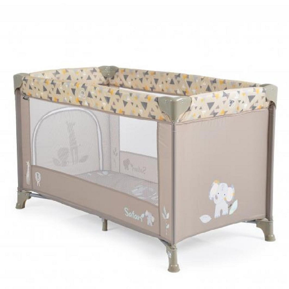 REISEBETT Safari beige Matratze Sichtfenster Seiteneingang Tragetasche - Beige, Kunststoff (60/120cm) - Moni