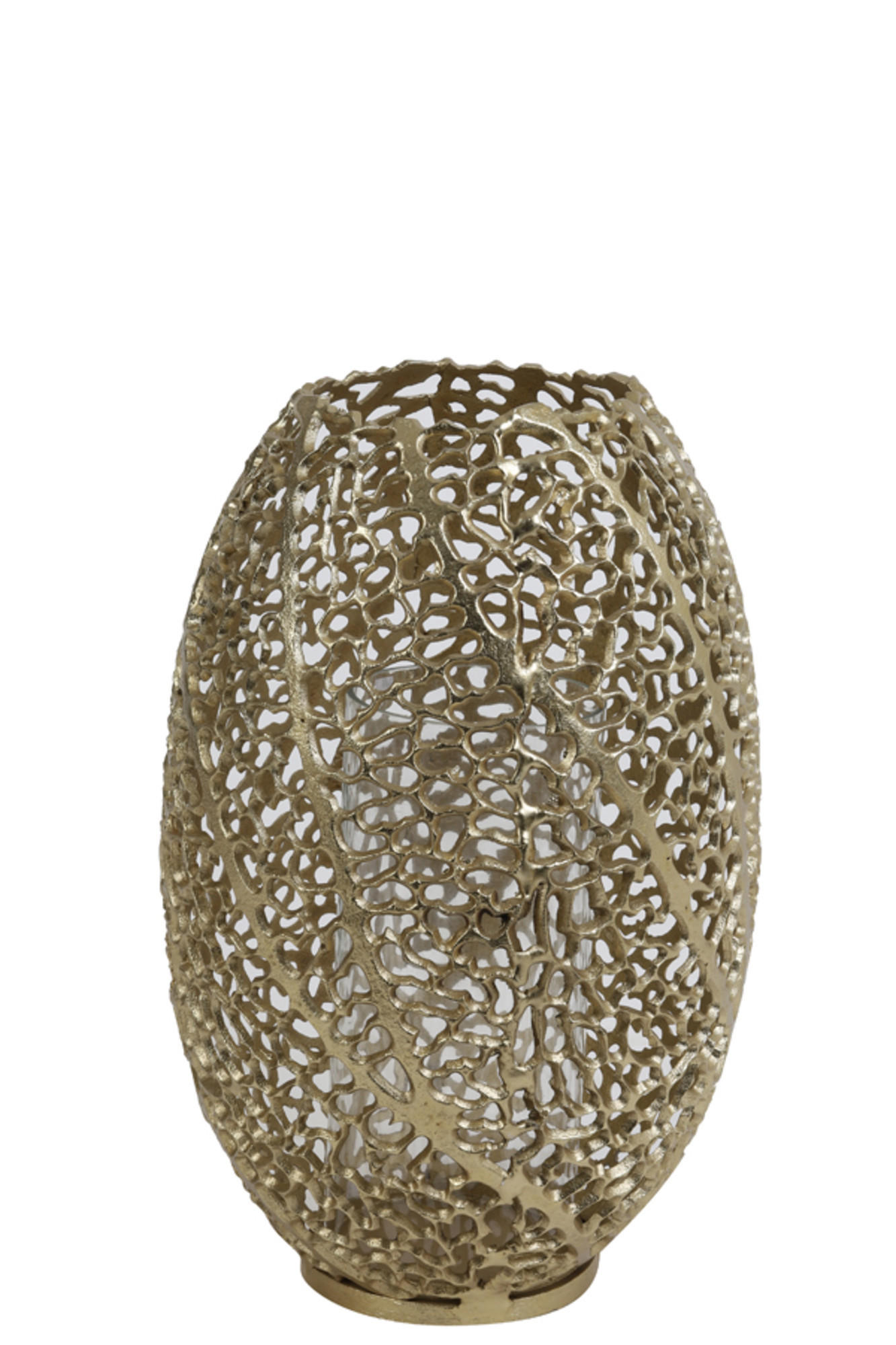 WINDLICHT Sinula Gold Ø25,5/38 cm - Goldfarben, Metall (25.5/38/25.5cm) - Light & Living