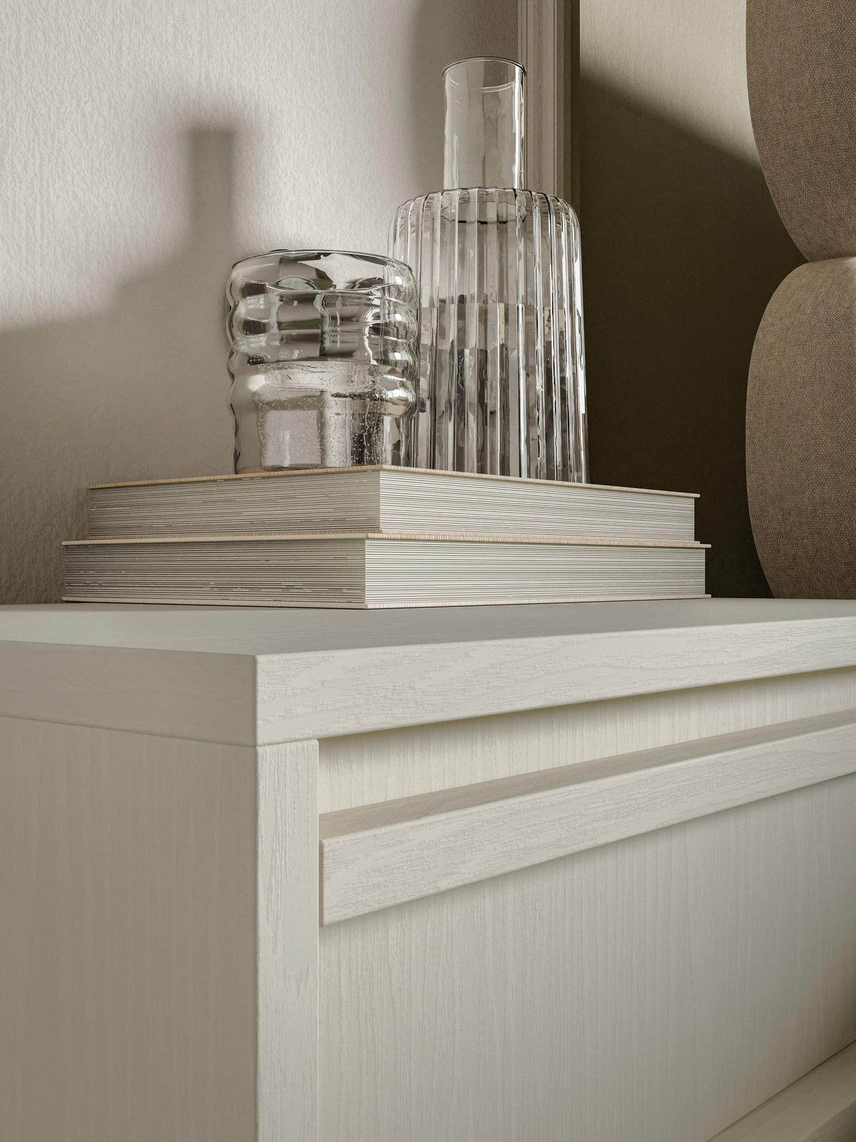 NACHTSCHRANK Evo Hellbeige 50 cm - Beige, Holzwerkstoff (50/17/34cm) - Selsey