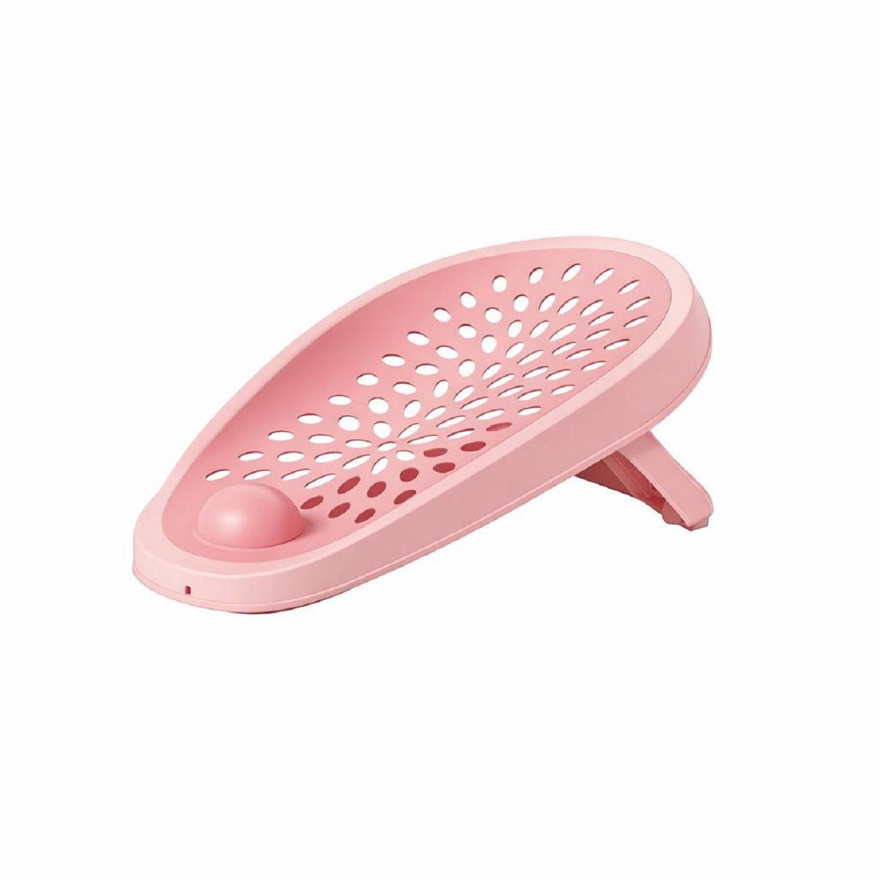 BABYBADEWANNENSITZ Fancy rosa Soft-Touch-Material, rutschfest, zusammenklappbar, ab Geburt - Rosa, Kunststoff (32/57cm) - Chipolino