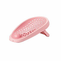 BABYBADEWANNENSITZ Fancy rosa Soft-Touch-Material, rutschfest, zusammenklappbar, ab Geburt - Rosa, Kunststoff (32/57cm) - Chipolino