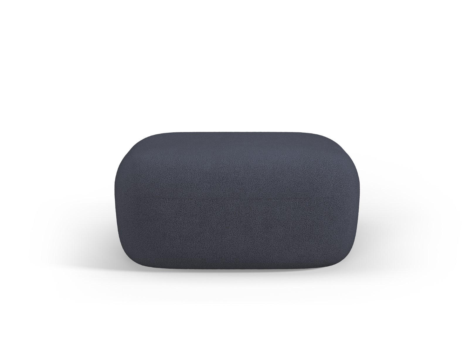 POUF Jenny aus Boucle dunkelblau - Dunkelblau, Textil (88/40/90cm) - Micadoni