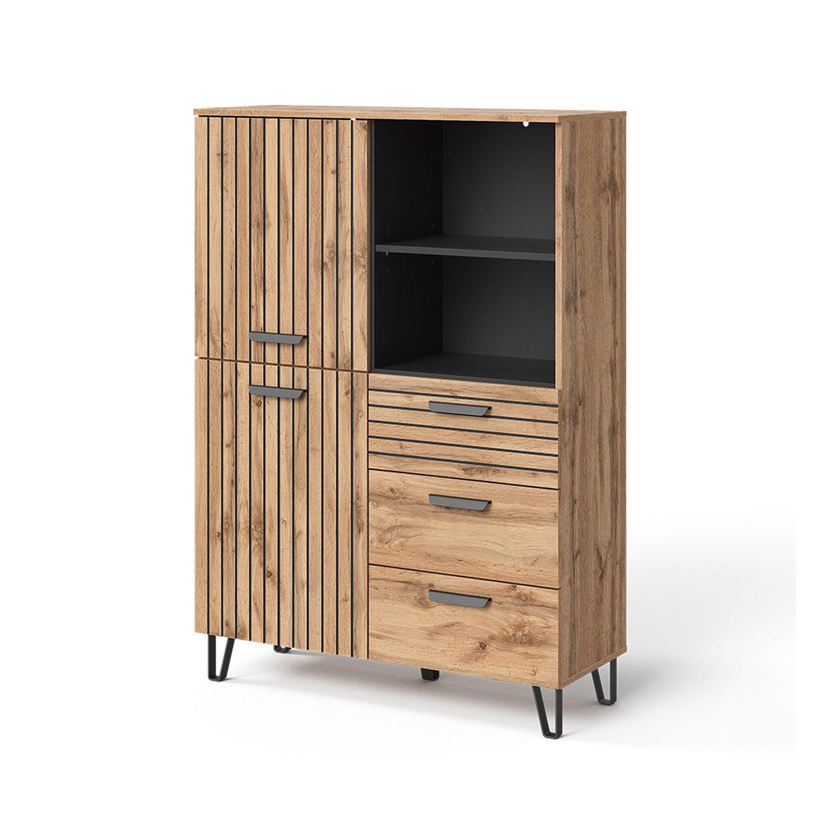 ŠATNÍ SKŘÍŇ Amber Dub Wotan - dub Wotan, kompozitní dřevo (100/142/38cm) - Vicco