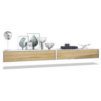LOWBOARD Lana Fronten in Eiche Natur - Eichefarben, Holzwerkstoff (140/29/37cm) - Vladon