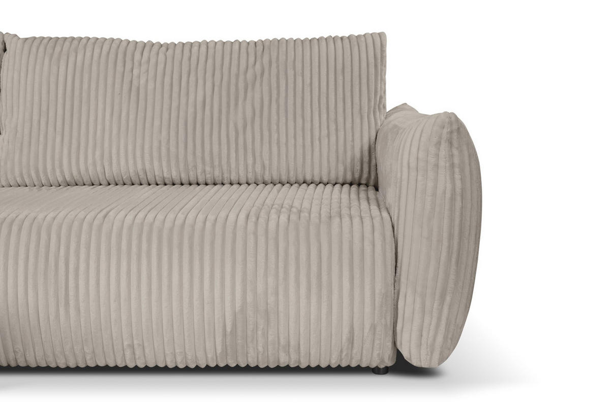 ECKSOFA HALLORA - Beige (Tilia 17) - Beige, Holzwerkstoff (257/177cm) - Möblo