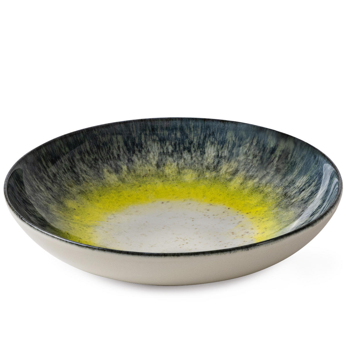 TAFELSERVICE LORENT 6 Personen 18-tlg Hartporzellan - Gelb/Dunkelblau, Keramik (27.5/2/27.5cm) - KONSIMO®