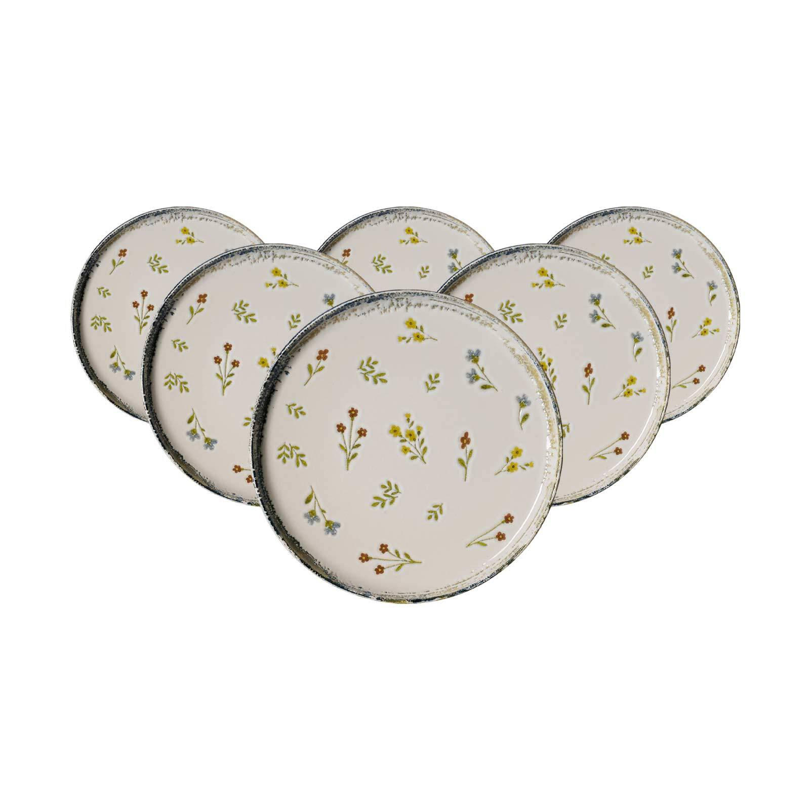 DESSERTTELLER Viola bunt ø 19,5 cm 6er Set - Multicolor, Keramik (19.5cm) - Ritzenhoff Breker