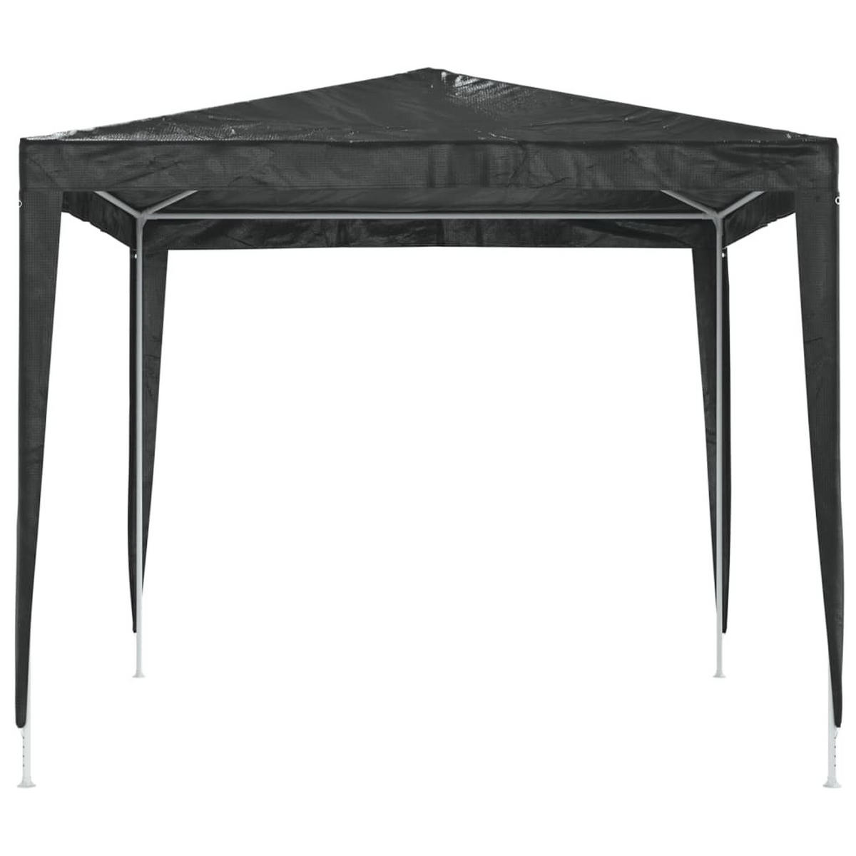 PROFI-PARTYZELT 2.5/2.5 M Anthrazit 90 G/M² - Anthrazit, Kunststoff (250/240/250cm) - vidaXL