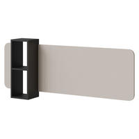 WANDPANEEL MIT REGAL Philippe - Kaschmir/Schwarz, Holzwerkstoff (160/52/20cm) - MIRJAN24