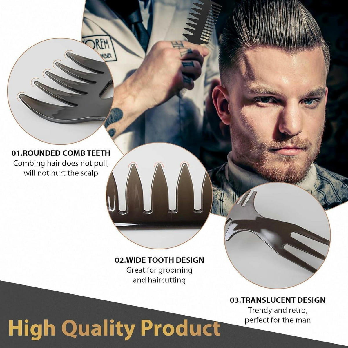 HERREN Haarpflege & Styling Set 7-teilig - Schwarz, Kunststoff (10.8/5.4/24.7cm)