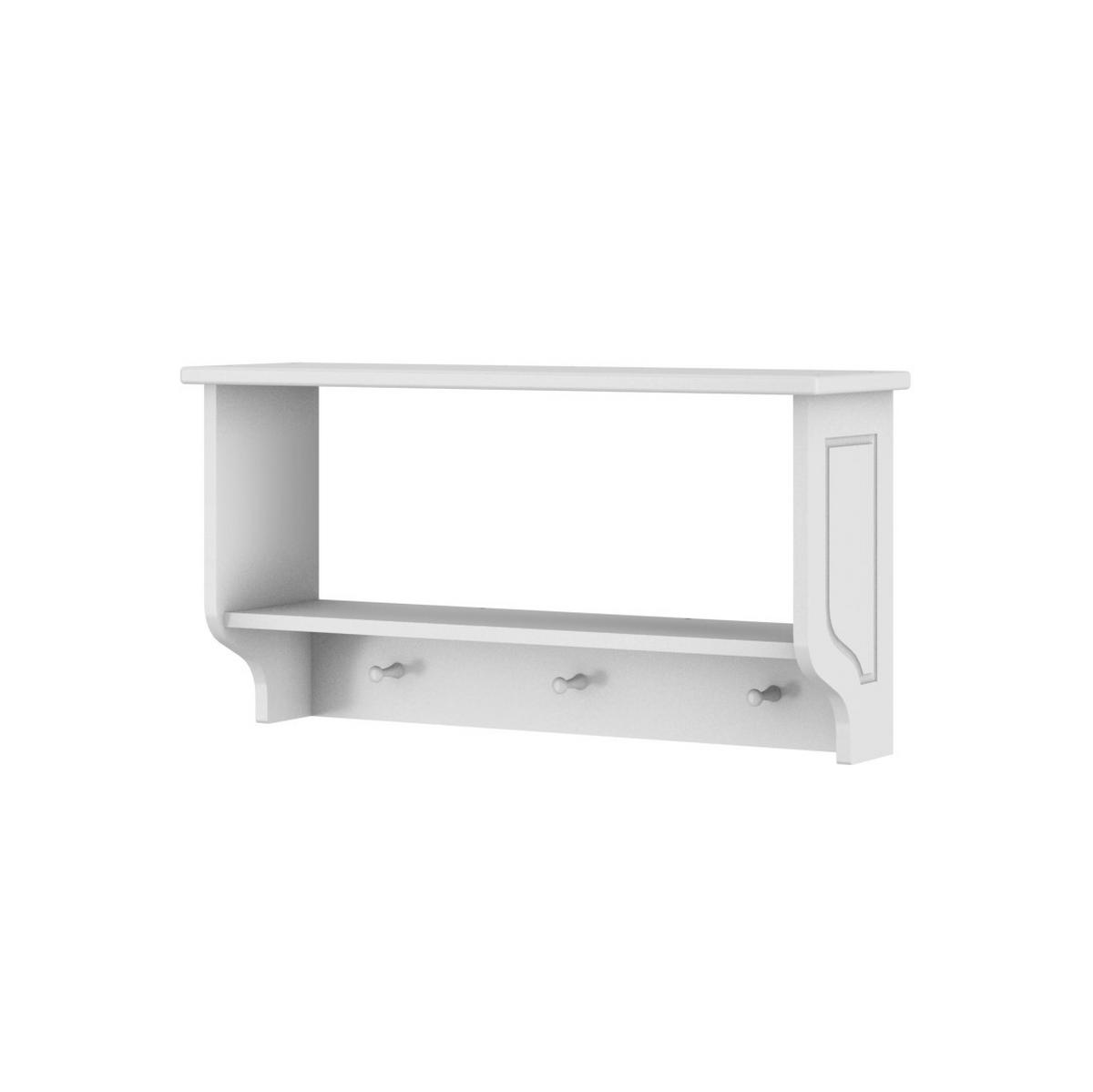 WANDREGAL Ines - Weiß, Holzwerkstoff (77/40/23cm) - RAUMHIRSCH FURNITURE